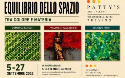 Equilibri dello spazio: Fatigati, Fraccalvieri e Rovati alla Patty’s Art Gallery di Treviso